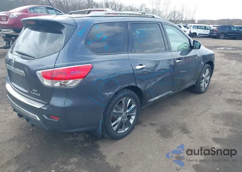 2014 Nissan Pathfinder Platinum z USA, uszkodzony, nr VIN 5N1AR2MM3EC680481